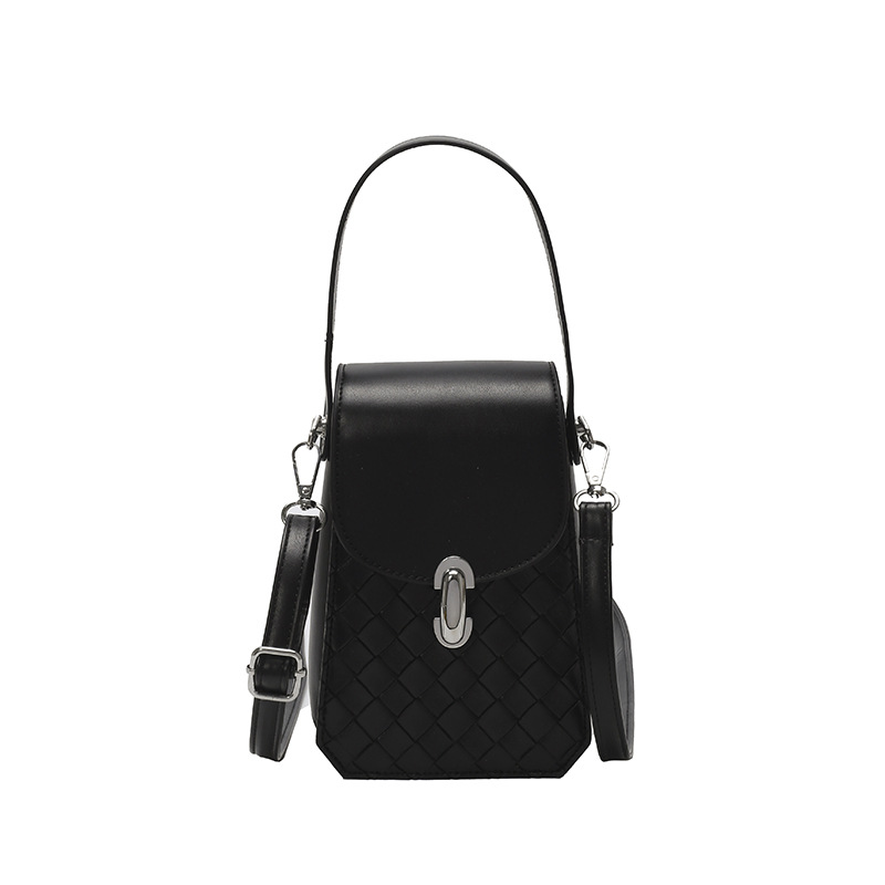 Bolso de teléfono móvil popular de este año 2025 verano nuevo bolso de hombro tejido de moda bolso de mensajero de todo fósforo para mujer