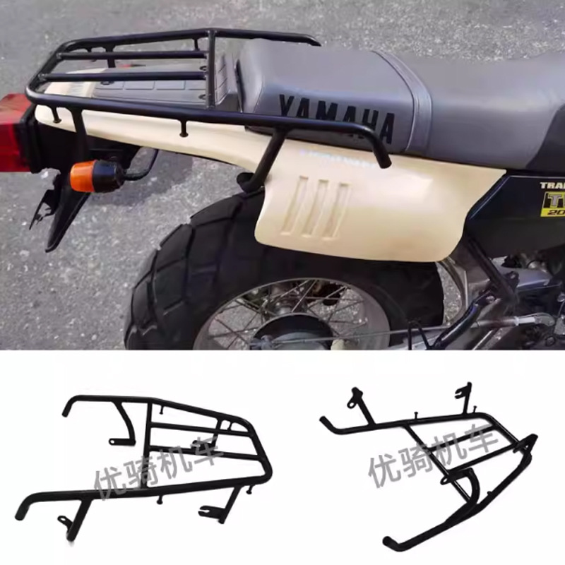 Suitable for Tw225 Tw200 Rear Rack Motorcycle Tail Wing Travel Rear Box Rack Retro Car Modified Tail Wing