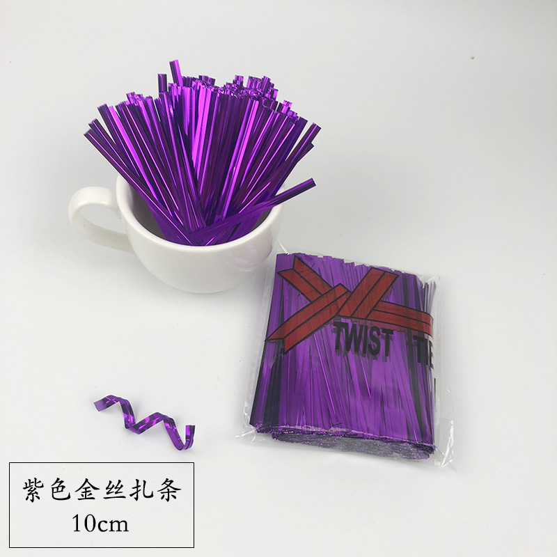 Cinta cinta color regalo cinta tira comida lollipop embalaje sellado cinta oro plata cinta