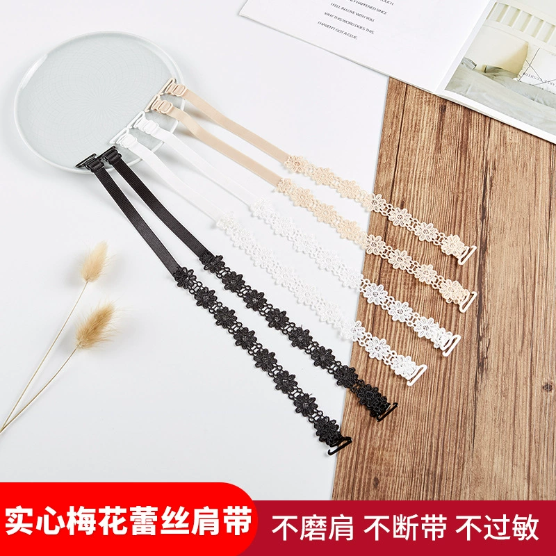 Подсолнух Кружева Цветок Бюстгальтер Ремешок Кружева Крест Спина Открытое Плечо Полый Нижнее Белье Ремешок Невидимый Плечевой Ремешок