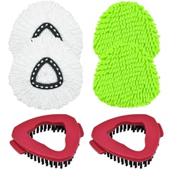 vileda モップヘッドブラシ ocedar 回転モップヘッド三角クリーニングクロスパッドアクセサリーに適しています
