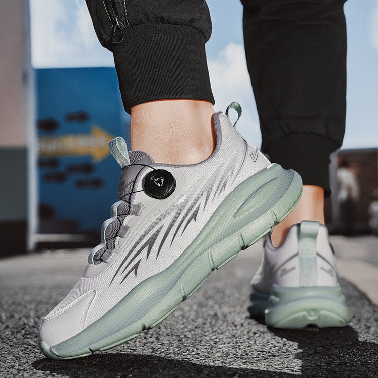 Men's 2025 New Autumn Breathable Slip-On Shock-Absorbing Lightweight Running Shoes With Rotating Buckle M_vogvips.com