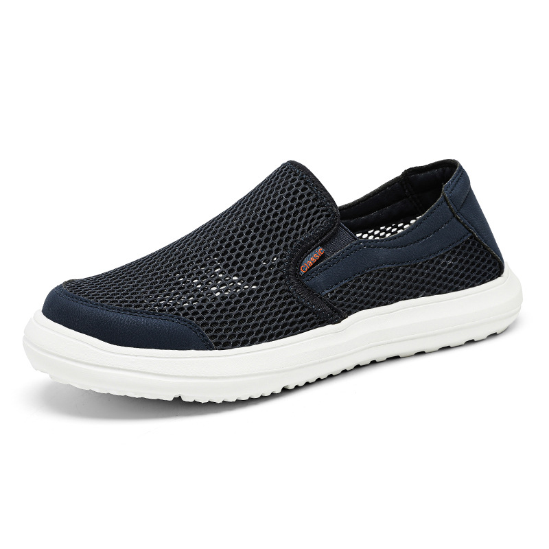 2025 verano hombre al aire libre zapatos casuales ligeros zapatos de malla huecos tendencia de un pedazo de zapatos de malla 48 image 8
