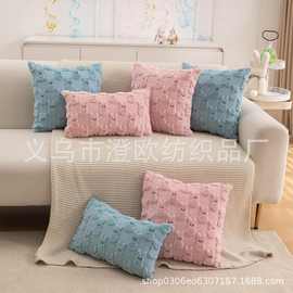 2025新款复活节兔子立体毛绒抱枕套靠枕套沙发抱枕靠垫腰枕套批发