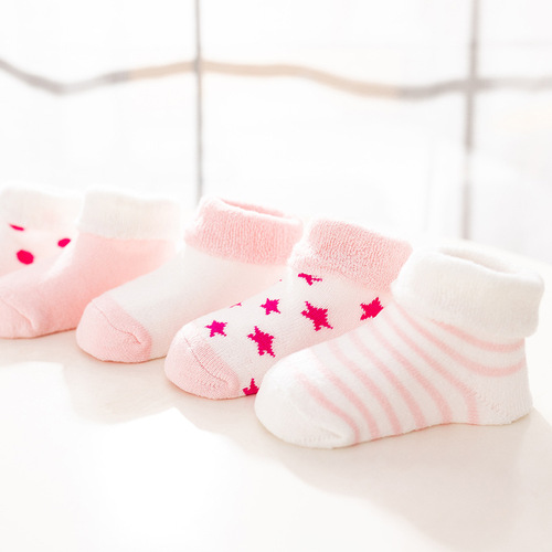 Baby socks for wholesale, autumn and winter, thick crew socks for 6-9 months, 0-1-3 years old, unisex children's baby newborn cotton socks