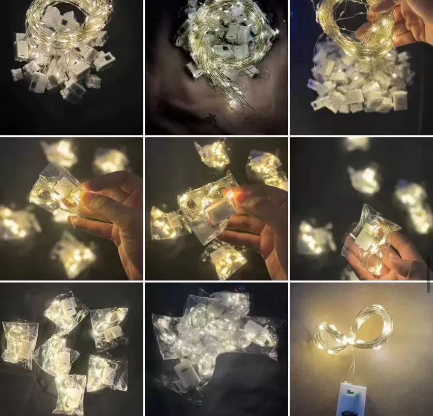 Медная проволока LED гирлянда букет украшение атмосферный цветной светодиодный лента маленькая световая цепь светящаяся цепь подарок украшение световая цепь