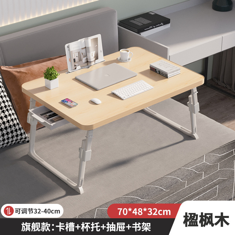 昇降可能なベッドの上の小さなテーブルが窓をはって勉強する机のノートパソコンの机のオフィスの小さなテーブルの折り畳み寮|undefined