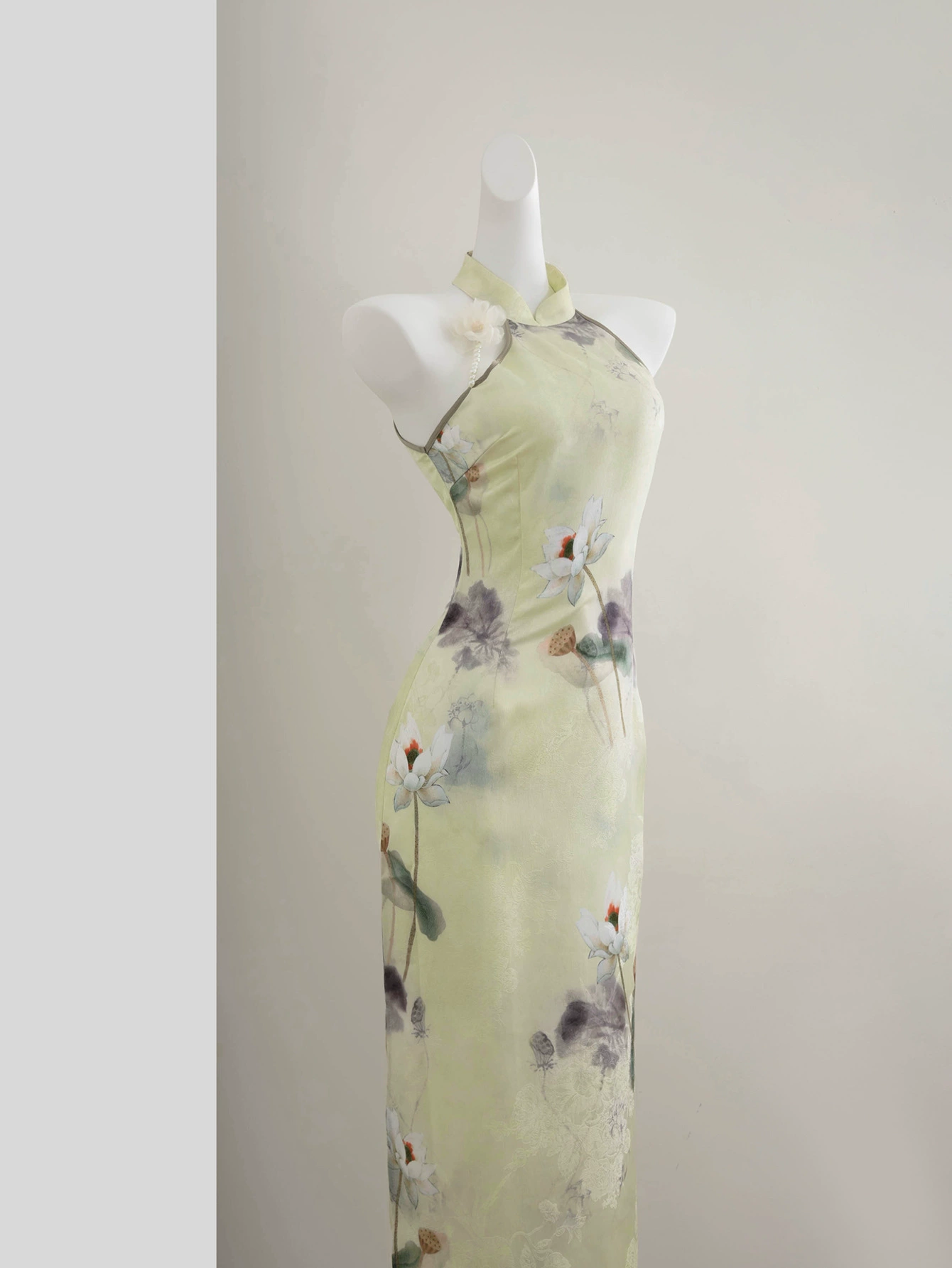 Poster, cheongsam sleevless, Chinese style