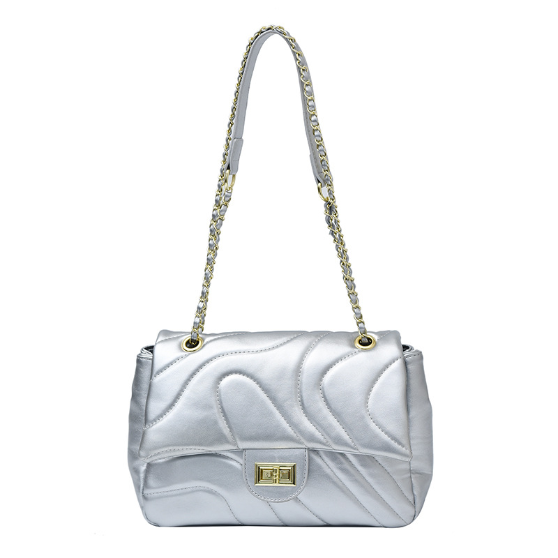 Bolso de cadena de comercio exterior para mujeres 2025, nueva moda bordada bolso de mano, sensación de alta calidad, simple ocio, mochila de viaje
