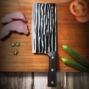 Household Sharp Forging Internet Popular Knife High Carbon Steel Hand-made Hammer Cutting Knife Meat Cutting Knife Running Jianghu Women's Knife