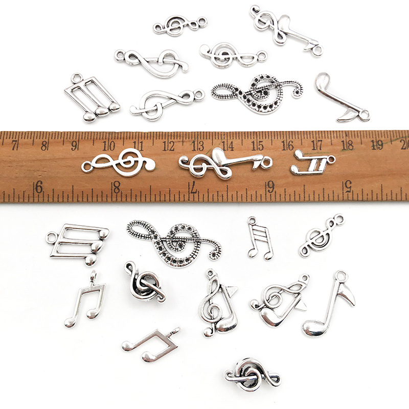 Bricolaje accesorios de la joyeria 1 nota colgante pendientes pulsera hecho a mano joyería collar material decorativo colgante