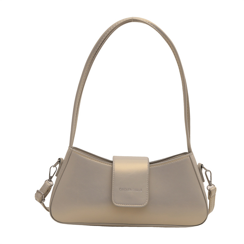 Bolsa de brazo de nicho francés para mujeres 2024 nueva moda bolso de hombro de estilo extranjero buckle bolso de viaje casual