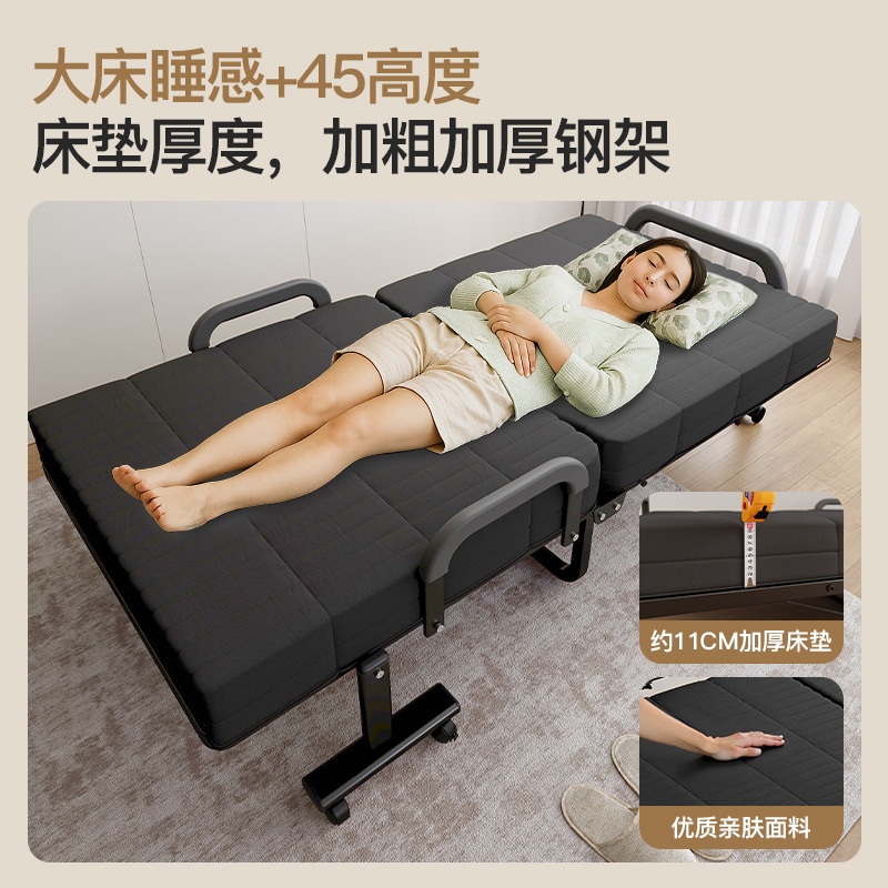 Sábanas plegables de alta gama para adultos almuerzo doméstico siesta sofá cama niñera cama de acompañante cama temporal para invitados