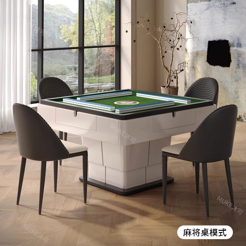 Mesa de mahjong de placa de roca de elevación, mesa de centro multifuncional simple y automática, máquina de mahjong, mesa de comedor, hogar de doble uso