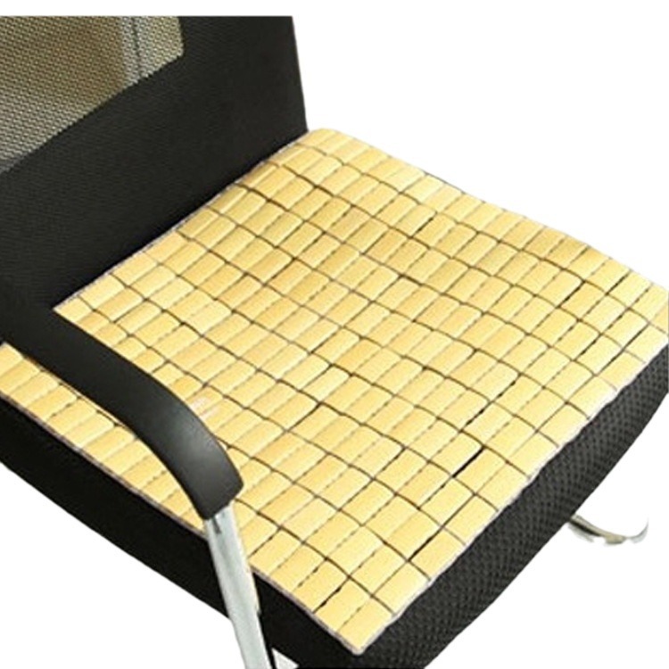 Silla de oficina de verano cojín del asiento cojín de la silla de comedor verano estera cojín Silla de ordenador sofá cojín de bambú cojín Mahjong