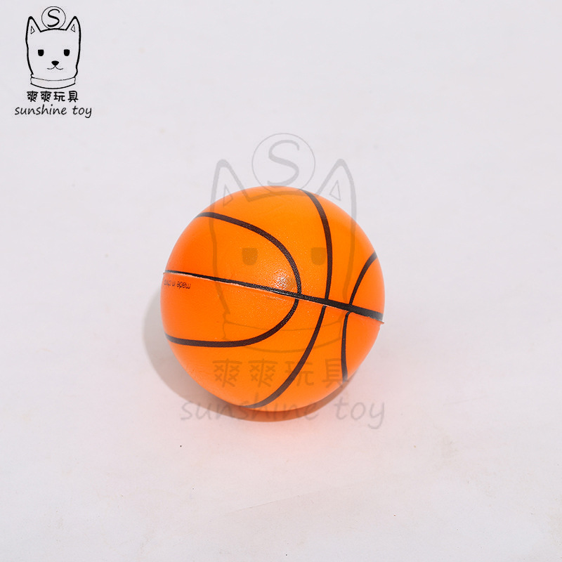 地摊热卖pu发泡玩具篮球10cm定制摄影拍照道具泡沫足球儿童玩具球详情6