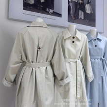 英伦风中长款风衣外套女2025秋冬季新款小个子高级感韩系女装批发