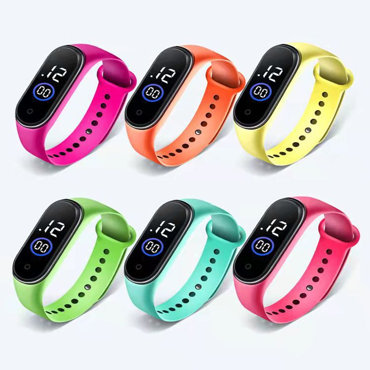 Nuevo M4 reloj electrónico pulsera pantalla táctil impermeable gran fuente moda deportes estudiante LED reloj electrónico