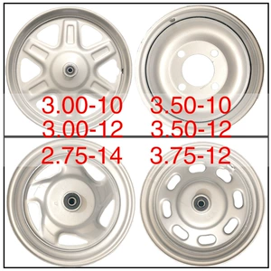 Üçtəkərli Elektrikli Nəqliyyat Vasitəsi Təkər Diski 3.00/350-12 3.00/3.50-10 3.75-12 2.75-14