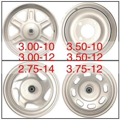 Rim 3.00/350-12 3.00/3.50-10, Motorcycle wheel hub