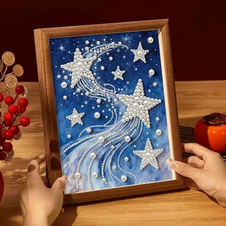 风景手工diy珍珠画钻石画批发高颜值珍珠画贴画diy材料画装饰画