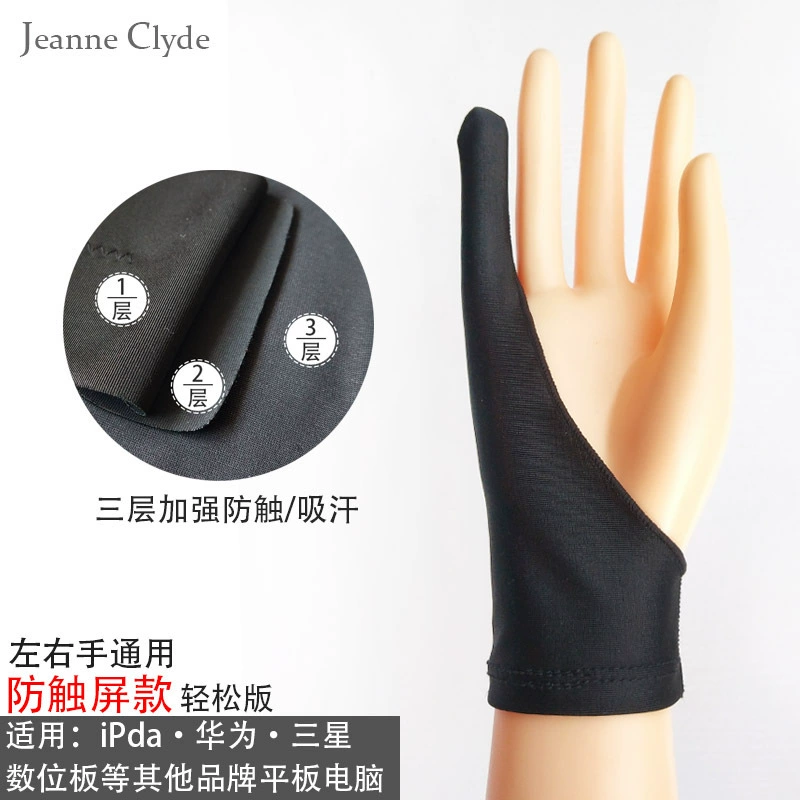 Anti-mistouch Touchscreen Glove, Two-Finger Design, Breathable 1–4 Layer, Sizes XS–L