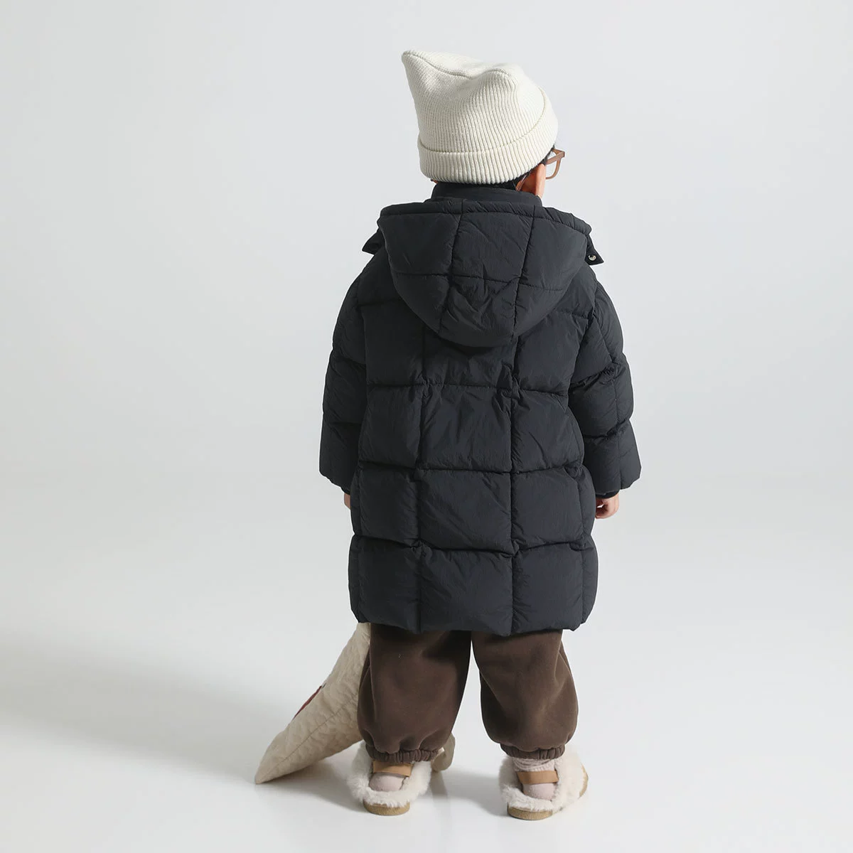 Детский теплый fashionable пуховик с капюшоном для мужчин и женщин, увеличенная толщина, детская одежда