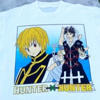 HUNTERwhitetee полный рабочий день охотник белая футболка с короткими рукавами повседневное аниме