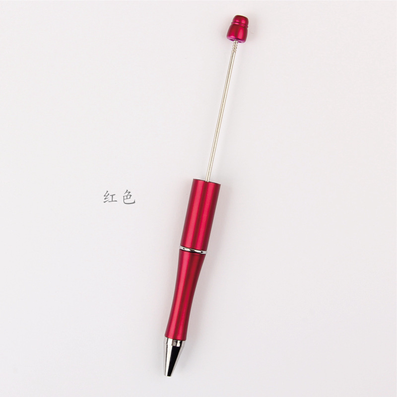 En stock al por mayor creativo de dibujos animados papelería DIY con cuentas bolígrafo logotipo imprimible