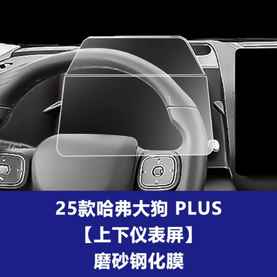 Stable Glass Film Suitable for Car interior film - 26-haval-big-dog-plus-upper-and-lower-instrument-screen-frosted-tempered-film