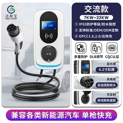 Specialized Charging Station for New Energy Electric Vehicles, Household Ip55 Slow Charging 7Kw Ac Column-Type National Standard Charging Station