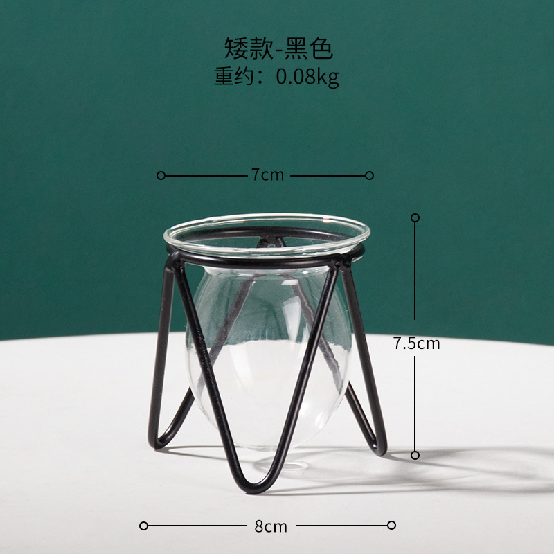 짧은 모델 - 검은색 수경 장식품