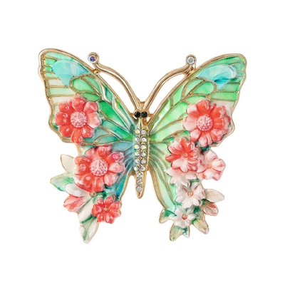 Butterfly Enamel Brooch, Elegant | Yaxa sancaqları - sxz1369