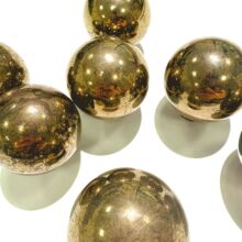 厂家直供天然水晶球 黄铜矿球铁矿球摆件 原石打磨按摩球工艺摆件