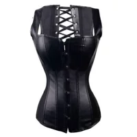 Высококачественный PU искусственный кожаный кожаный корсет corset для тела из нержавеющей стали