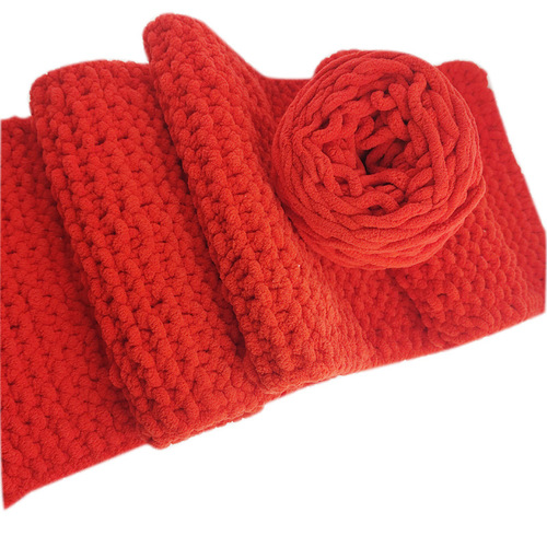 Ice cream line soft thick yarn handmade DIY knitting scarf yarn ball crochet needle slippers yarn self-knitted yarn ball