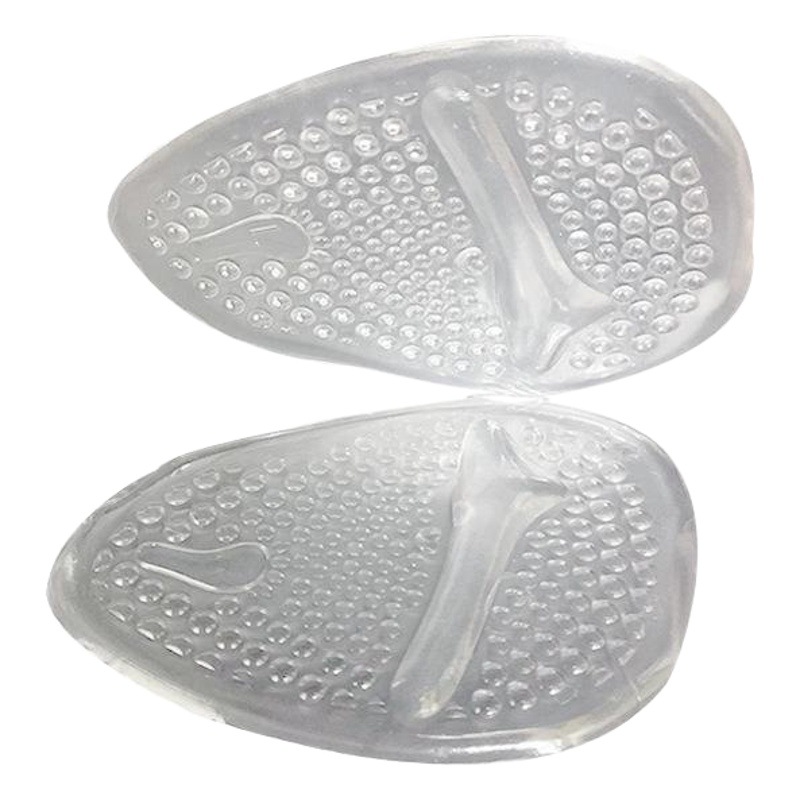 Anti-desgaste cómodo frente Palma almohadilla de silicona cómodo auto-adhesivo medio tamaño suave absorción de choque anti-presión fábrica en stock al por mayor