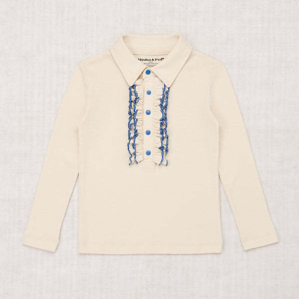 Mp 우유-흰색 긴팔 탑