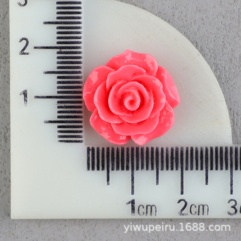 バラの花の樹脂の部品の髪飾りのbbクリップの材料のDIYクリームの携帯のケースの穴の靴のDIYの花