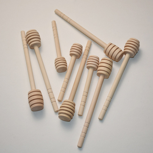 Honey Sticks Honey Stirring Sticks Honey Extracting Sticks Wooden Stirrers Jam and Coffee Stirrers