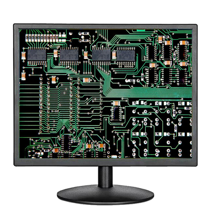 清华紫光15/17/19寸方屏内嵌式电脑液晶显示器广角度工控用可壁挂|ru