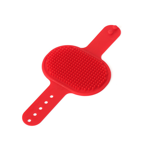 Pet Bath Brush Soft Clean Dog Silicone Bath Brush Massage Glove Brush Cat Massage Brush Pet Supplies