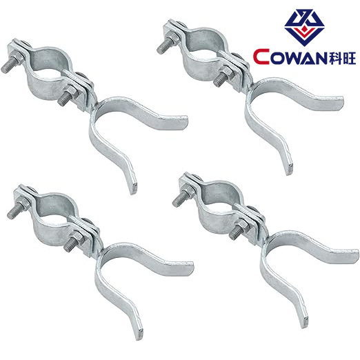 Accesorios de barandilla de red de eslabones de cadena Piezas de fijación de valla de estadio Piezas de conexión de valla de alambre Cerradura del eje de la puerta Fork Latch