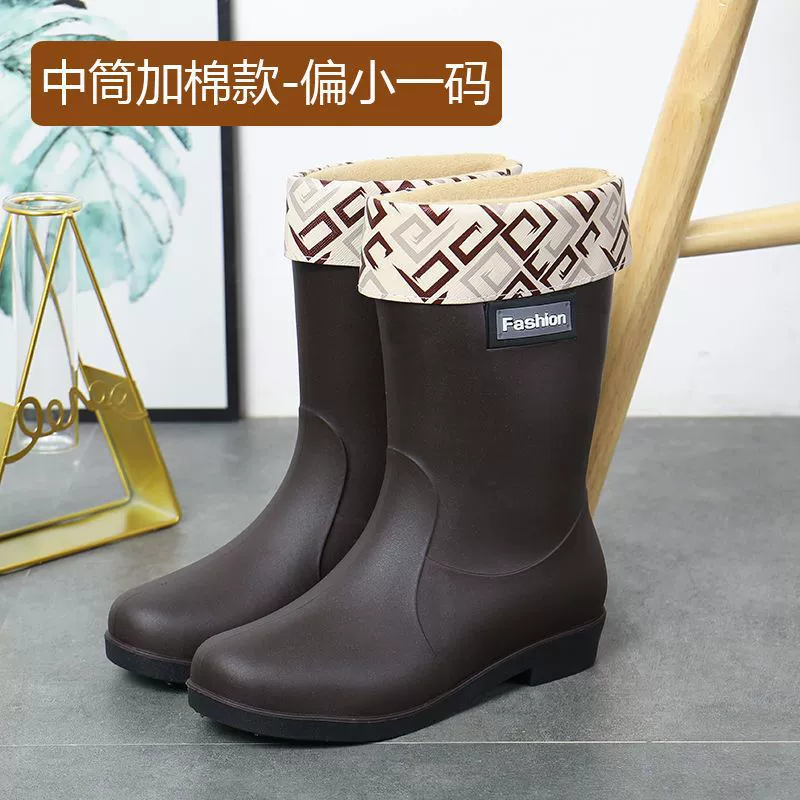Дождевики для женщин нового стиля mid-calf дождевики для женщин взрослый стиль модная верхняя одежда корейский стиль водонепроницаемые обувь с противоскользящей толстой подошвой чехлы для обуви оптом