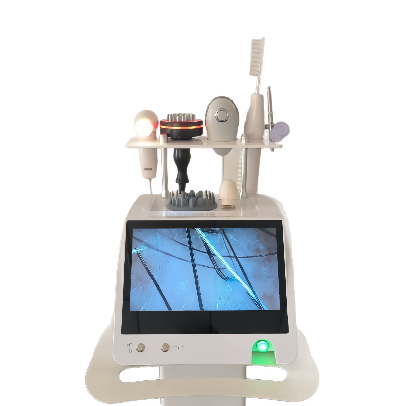 Five-in-one scalp detection physiotherapy instrument hair follicles hair high-definition hair barber shop hair testing instrument nursing comprehensive instrument 5