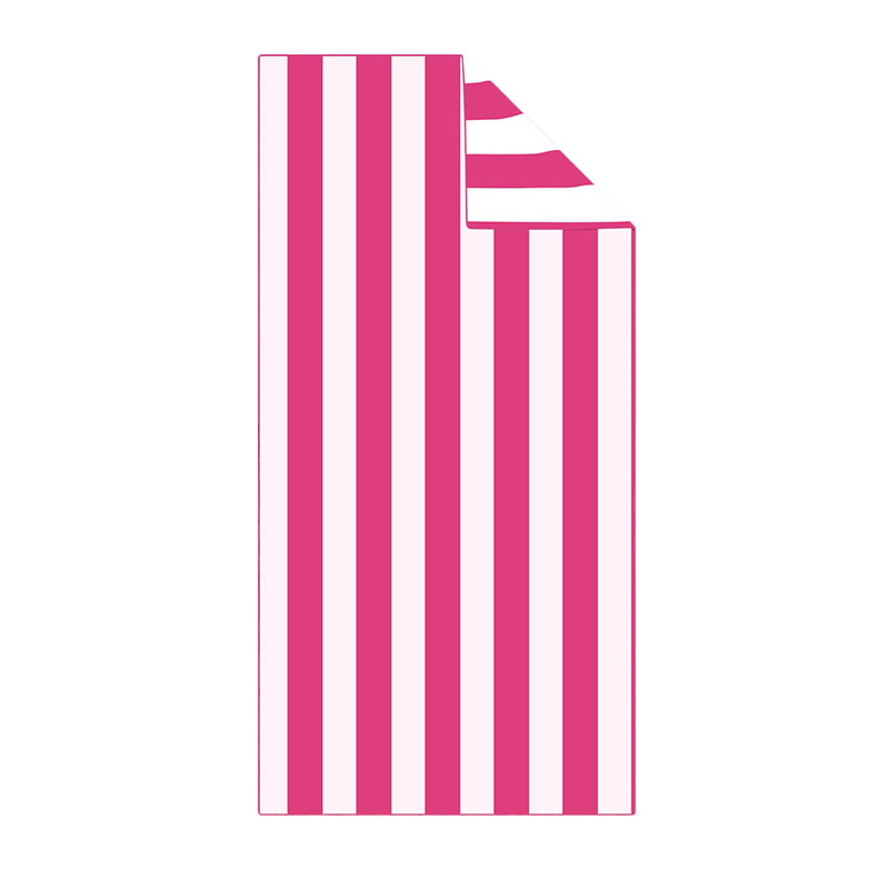 Microfibra de lana de doble cara rayas toallas de playa 90 * 180 gran tamaño toallas de baño portátiles para adultos