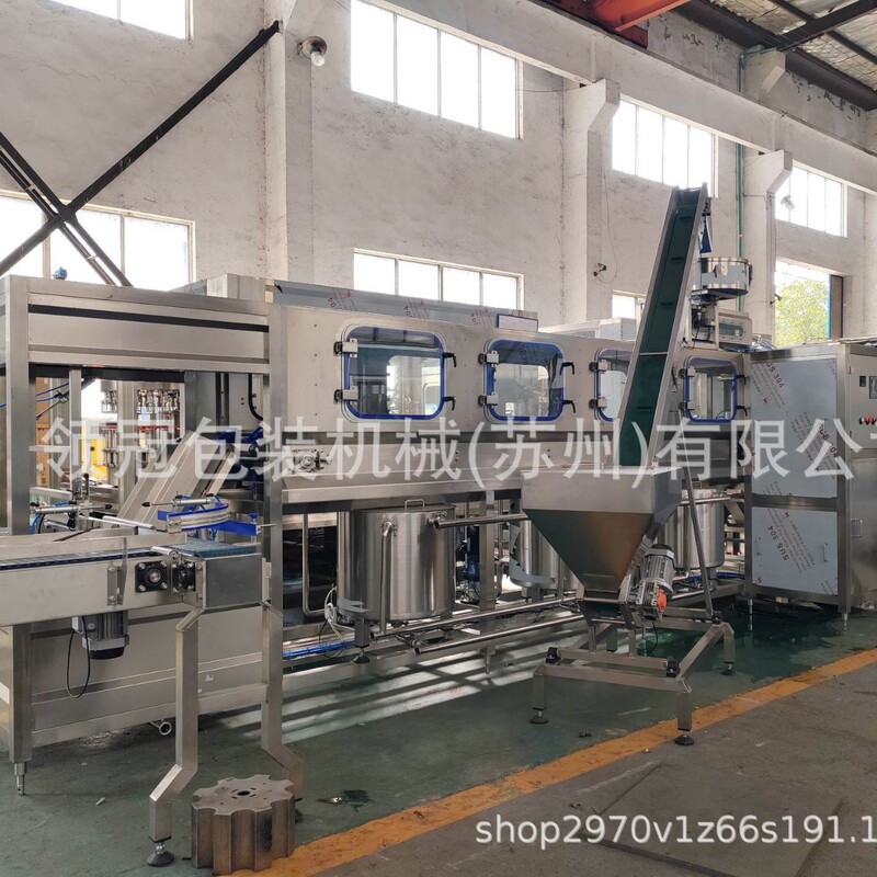 Fully Automatic Recycling Bucket Five-Gallon Pure Water Filling Machine Production Line 18.9L