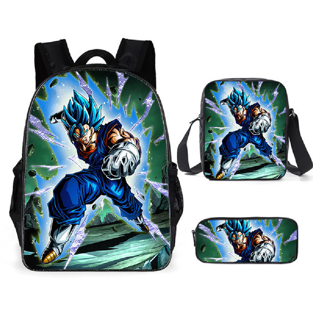 Mochila Dragon Ball de animación transfronteriza, mochila para estudiantes de Dragonball, mochila de poliéster Wukong, bolso de hombro