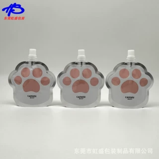 定制100ml异形吸嘴袋定制100ml酸奶吸嘴袋 100ml化妆品乳液吸嘴袋