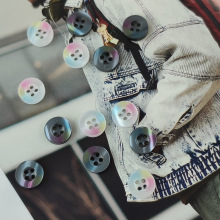 艺森 珠光仿贝母树脂纽扣童装衬衣针织开衫装饰扣子休闲POLO衫扣